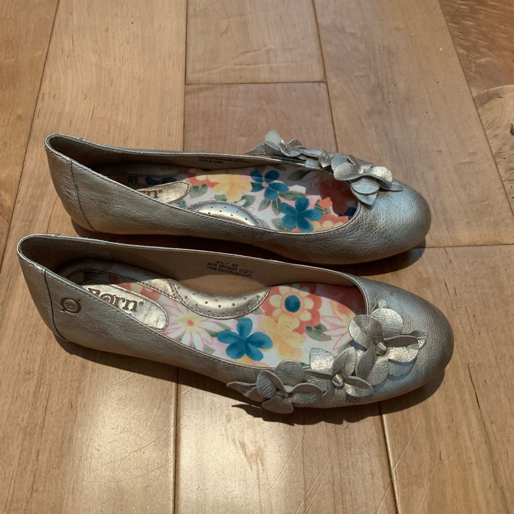 Gold ballet shoes